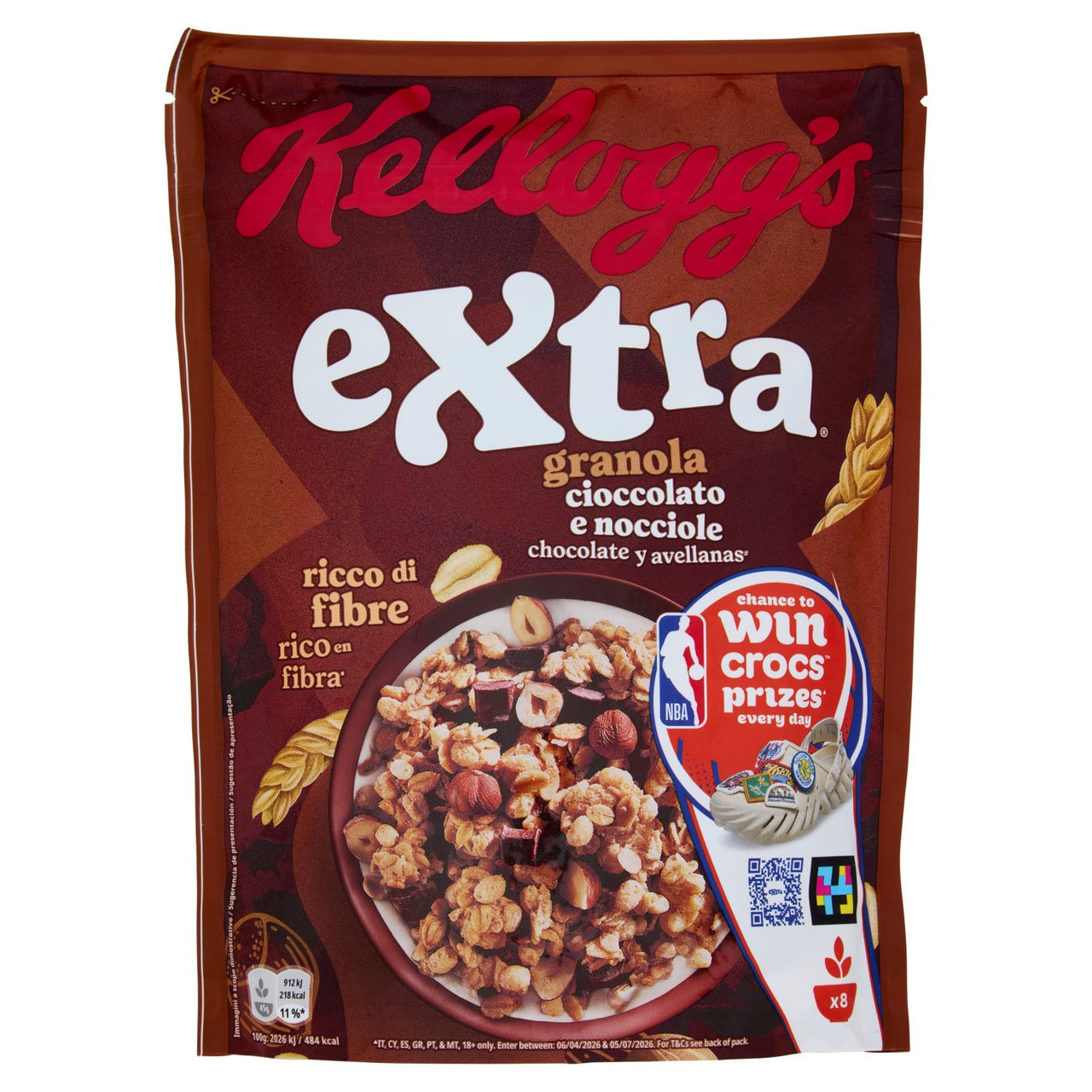 Kellogg's Extra Cioccolato e Nocciole 375 g