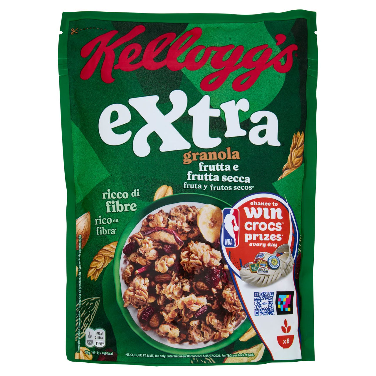Kellogg's extra granola frutta e frutta secca 375 g