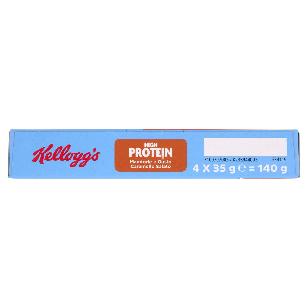 Kellogg's High Protein 26% Mandorle e Gusto Caramello Salato 4 x 35 g