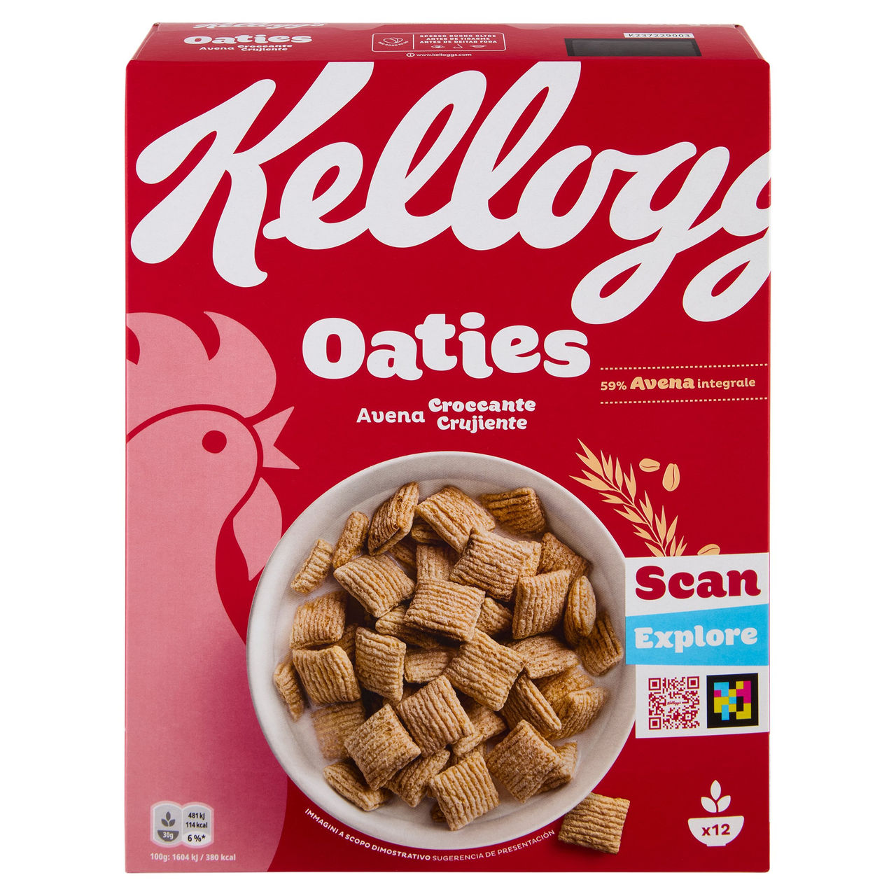 Kellogg's Oaties Avena Croccante 360 g