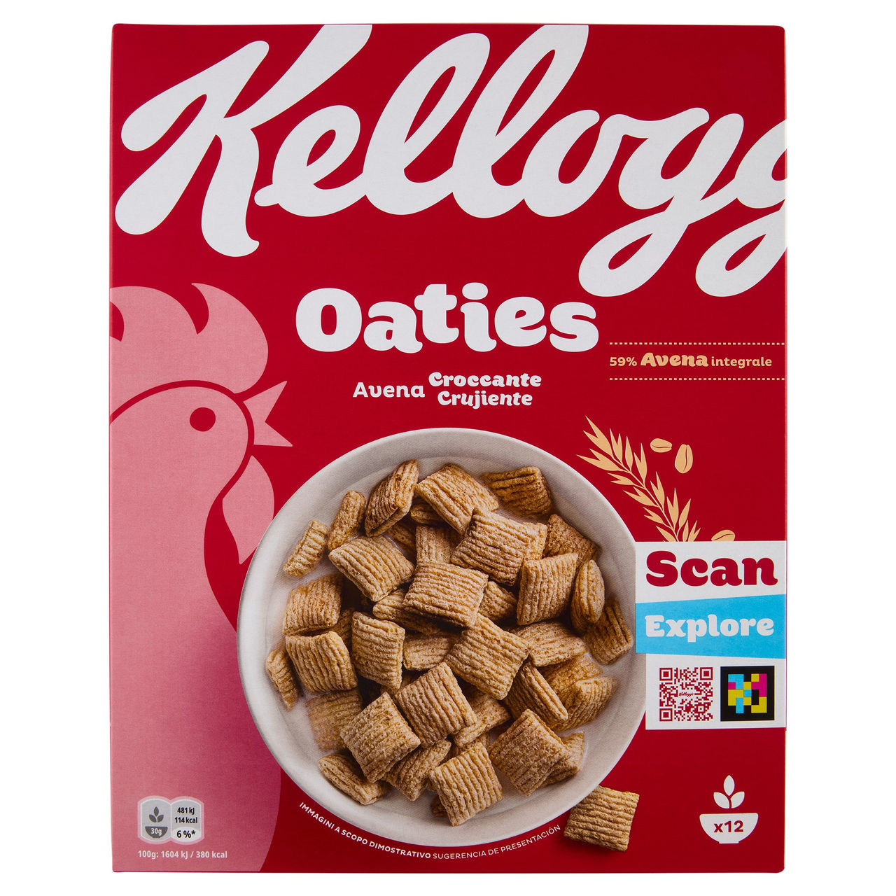 Kellogg's Oaties Avena Croccante 360 g
