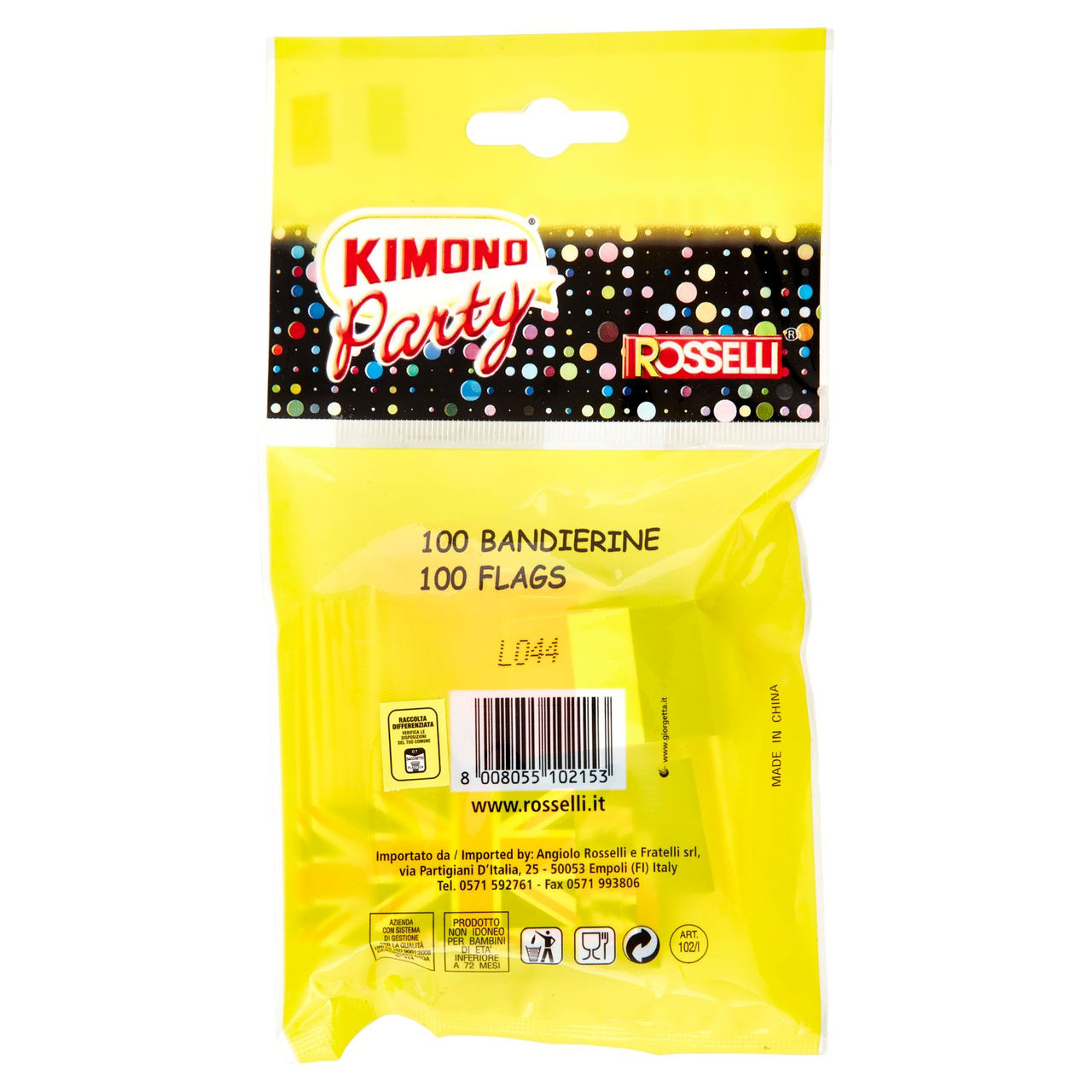 Kimono Party Bandierine 100 pz