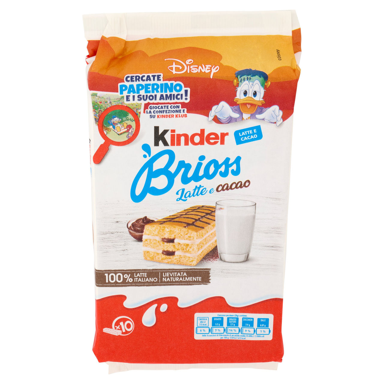 Kinder Brioss Latte e Cacao in vendita online