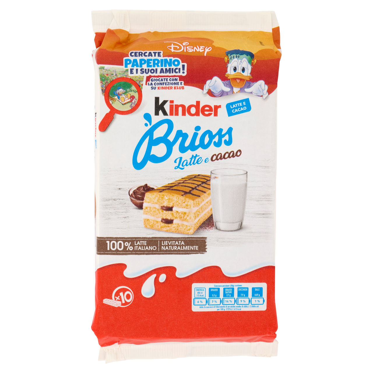 Kinder Brioss Latte e Cacao in vendita online