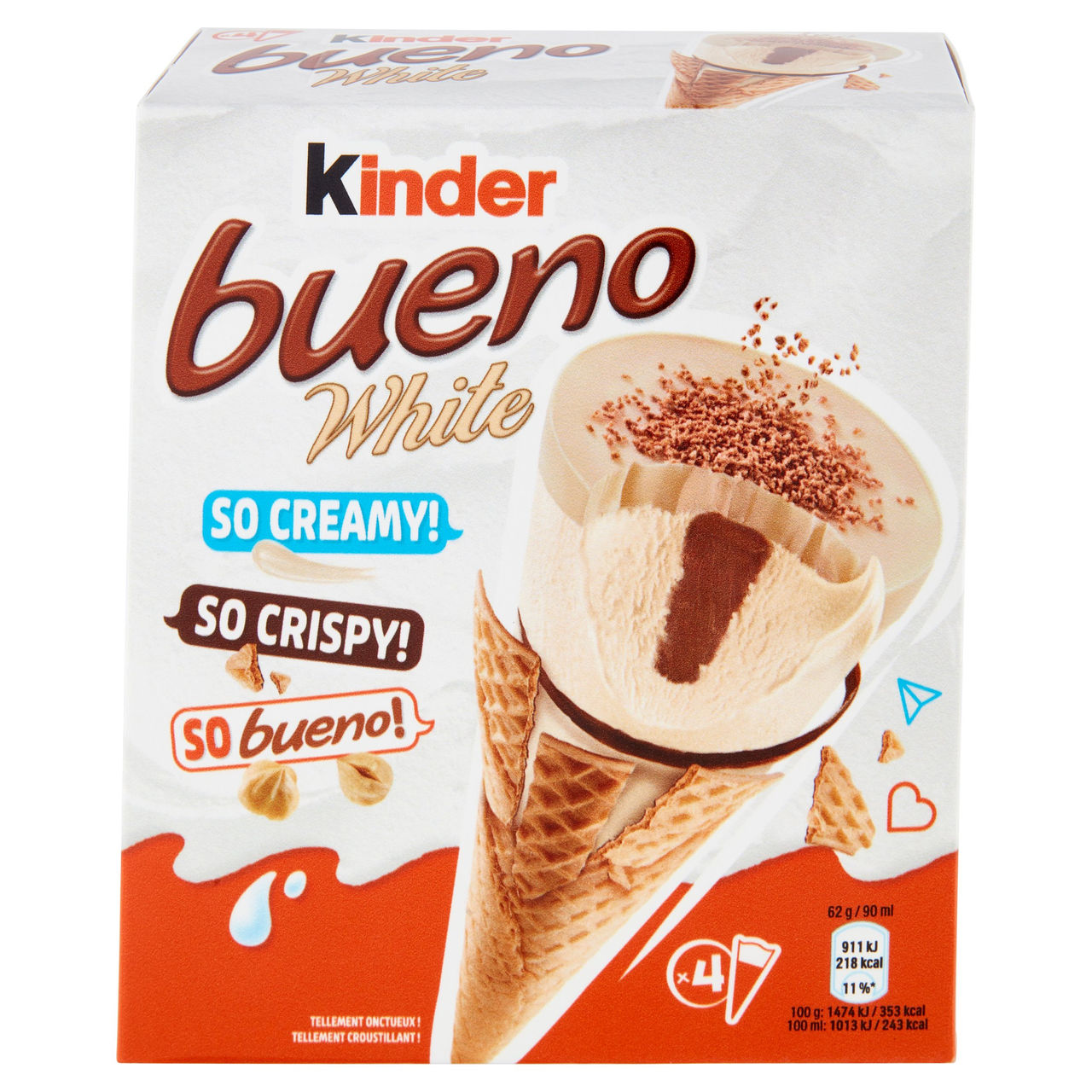 Kinder bueno White 4 x 62 g