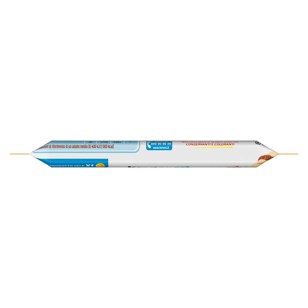 Kinder Bueno White wafer farcito al latte e nocciole ricoperto di cioccolato bianco 39 g