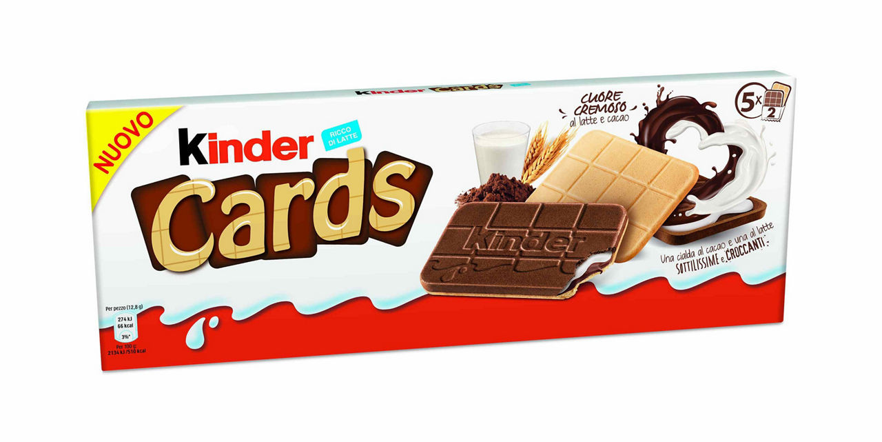 Kinder Cards Ferrero  128 g conf. da 5 pezzi
