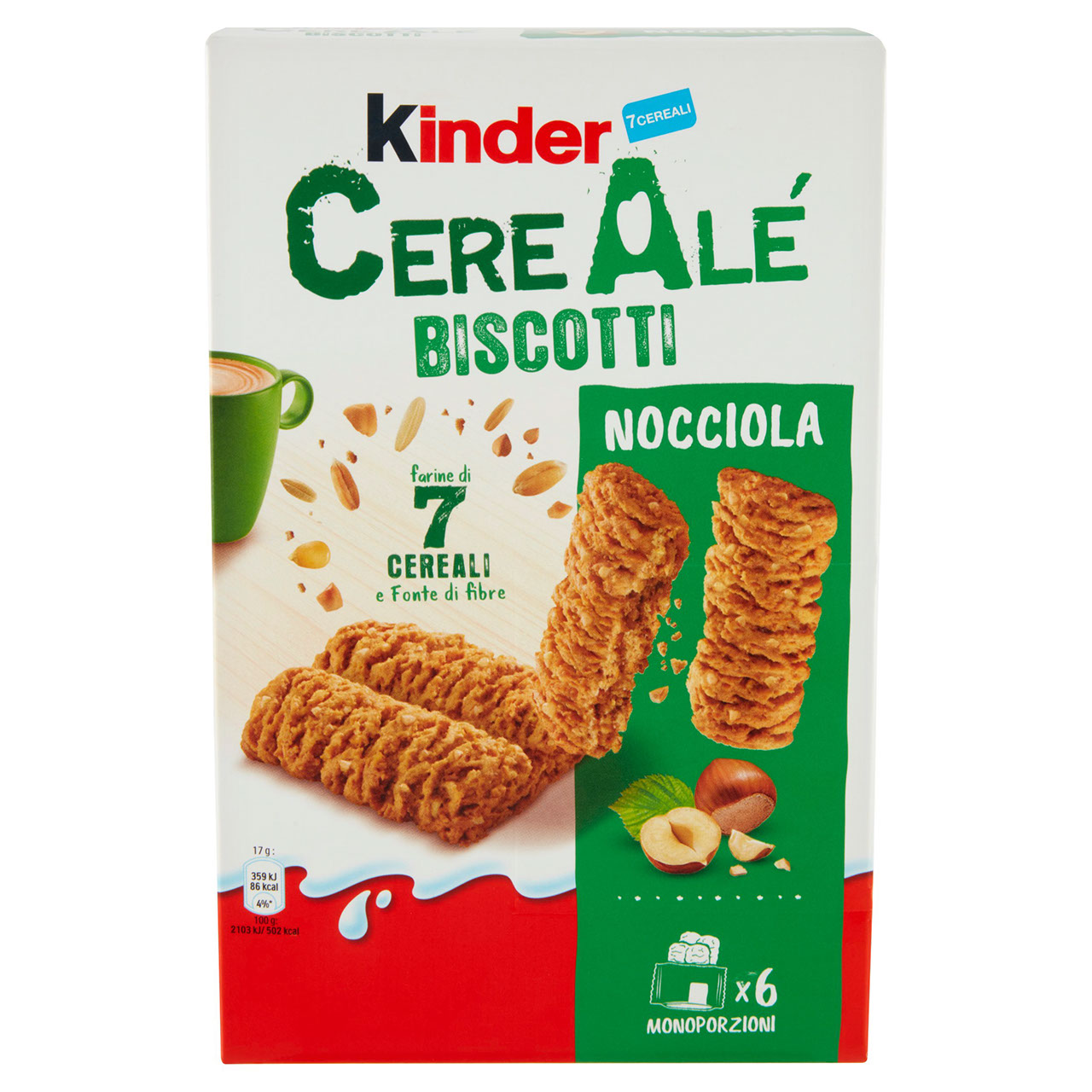 Kinder CereAlé Biscotti ai 7 cereali nocciola