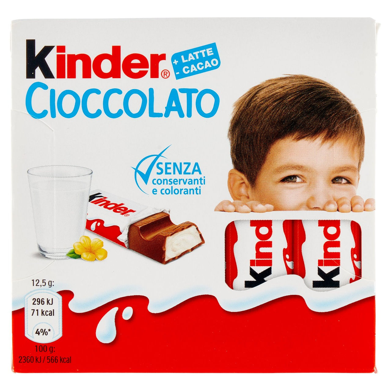 Kinder Cioccolato 4 x 12,5 g in vendita online