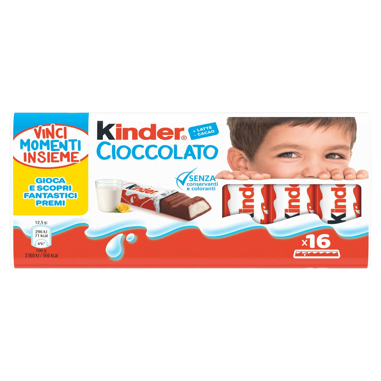 Kinder Cioccolato 16 x 12,5 g in vendita online