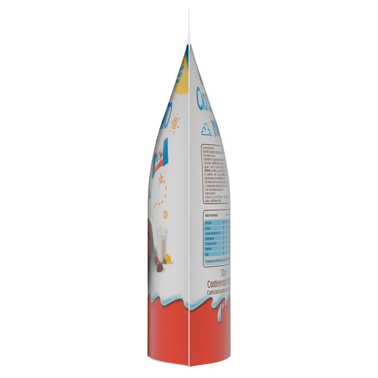 Kinder Cioccolato Mini barrette ricoperte di cioccolato finissimo al latte con ripieno al latte 120g