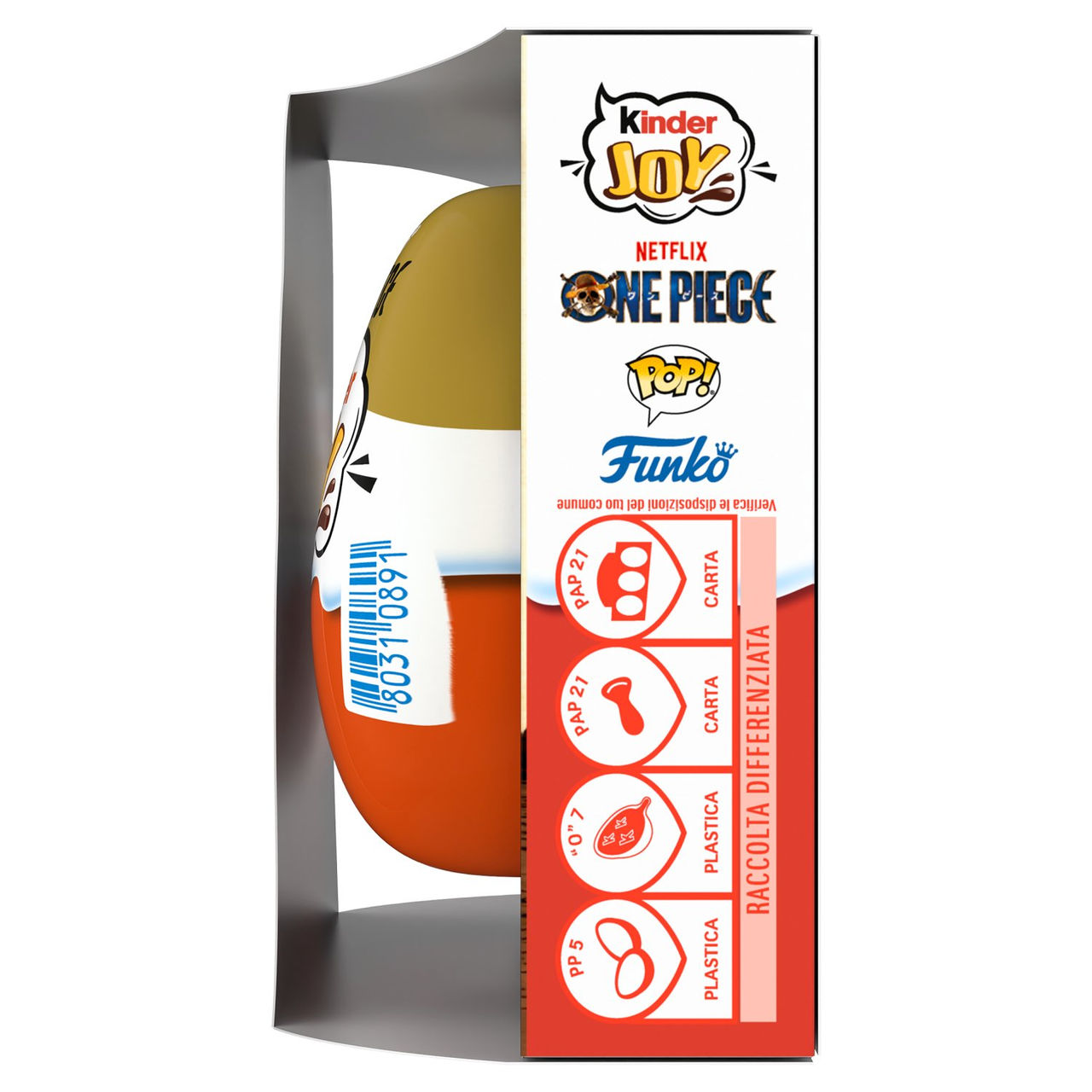 Kinder Joy One Piece 3 uova con sorpresa 60g