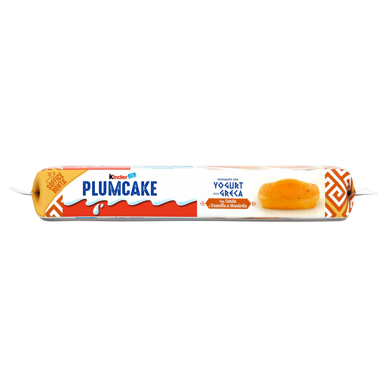 Kinder Plumcake merenda con Carota e Granella di Mandorla 6 pezzi 192g