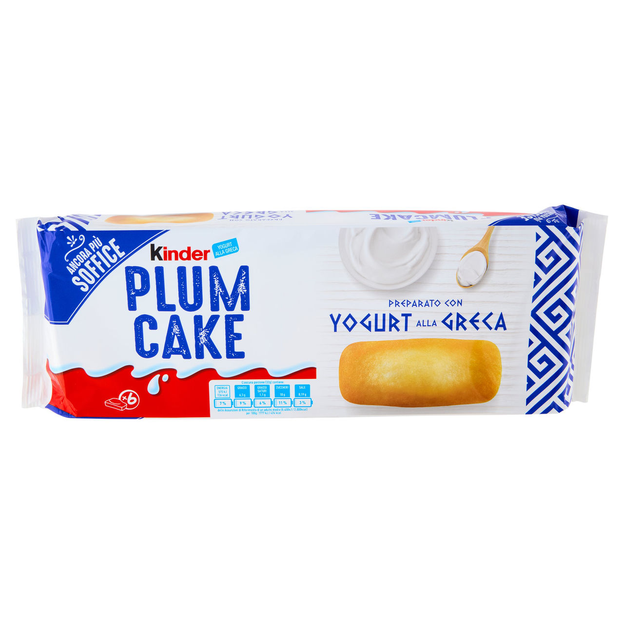 Kinder Plum Cake con Yogurt alla Greca 6x32g