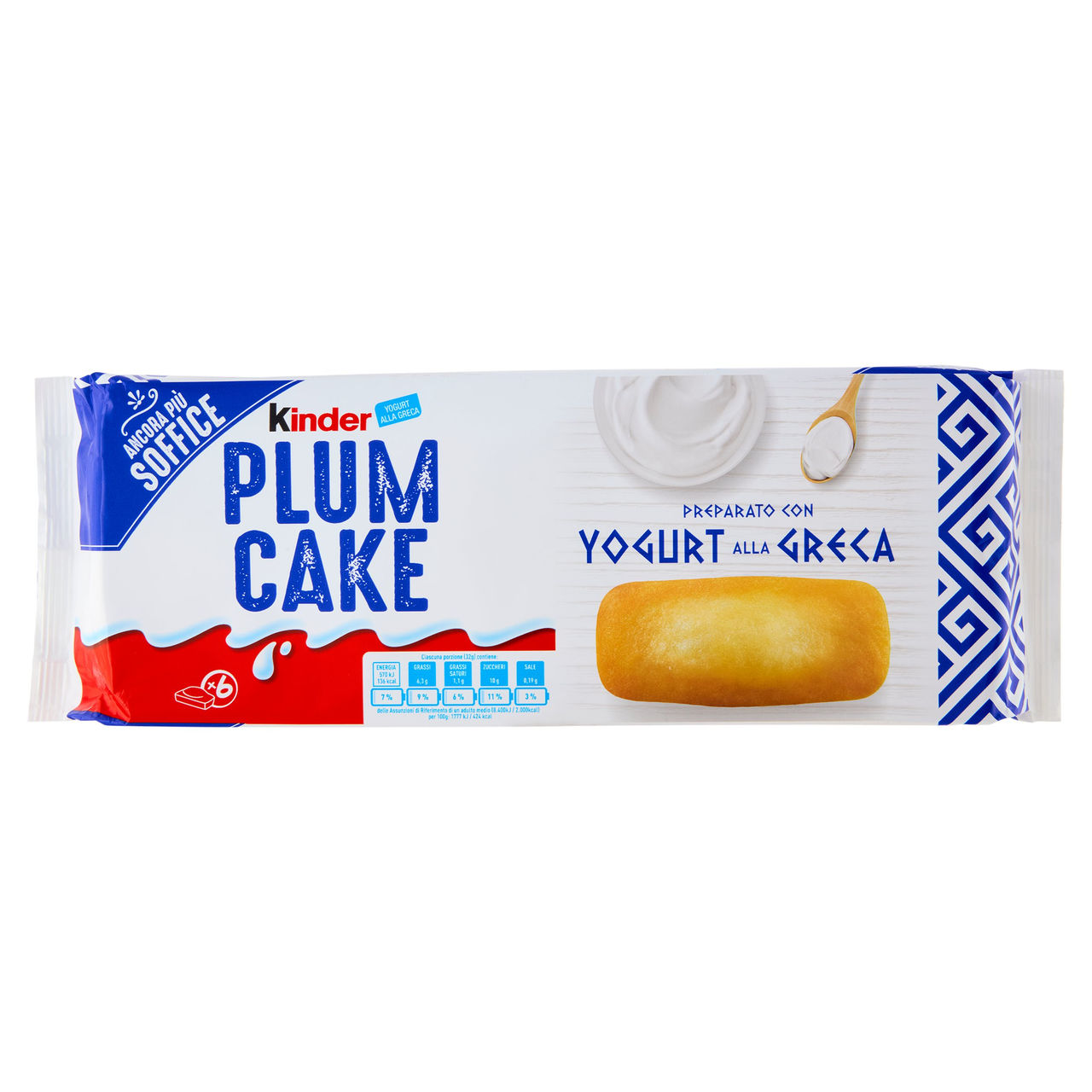 Kinder Plum Cake con Yogurt alla Greca 6x32g