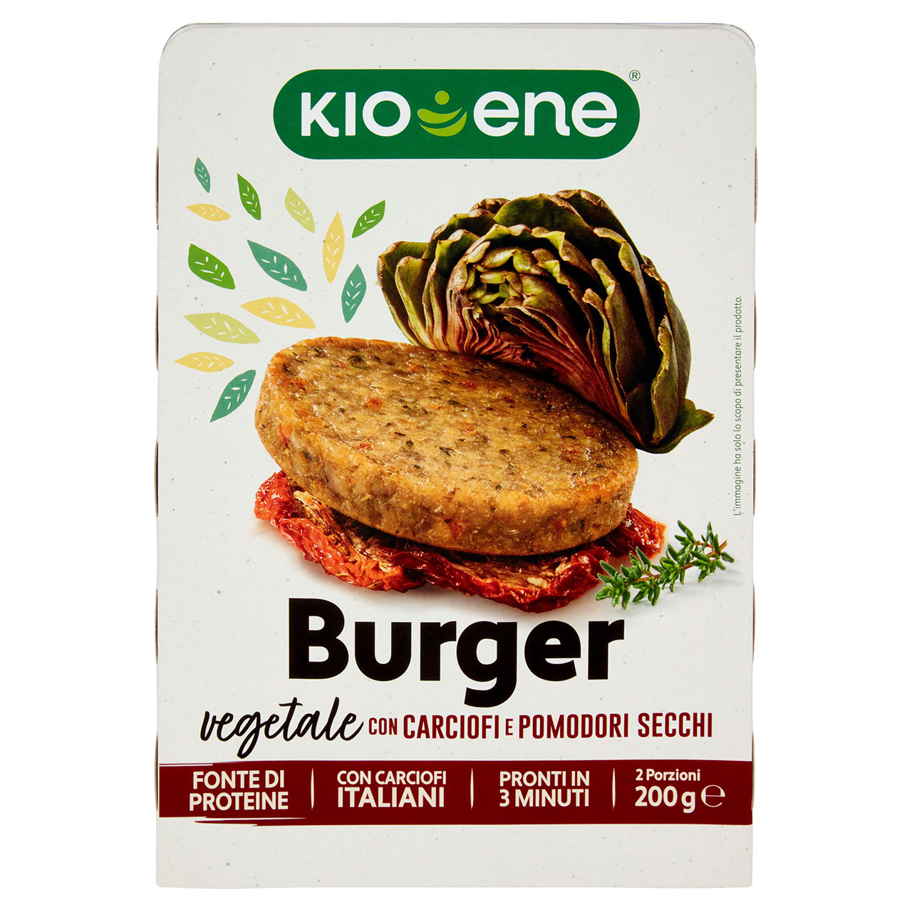 Kioene 2 Burger con Carciofi e Pomodori Secchi 200 g