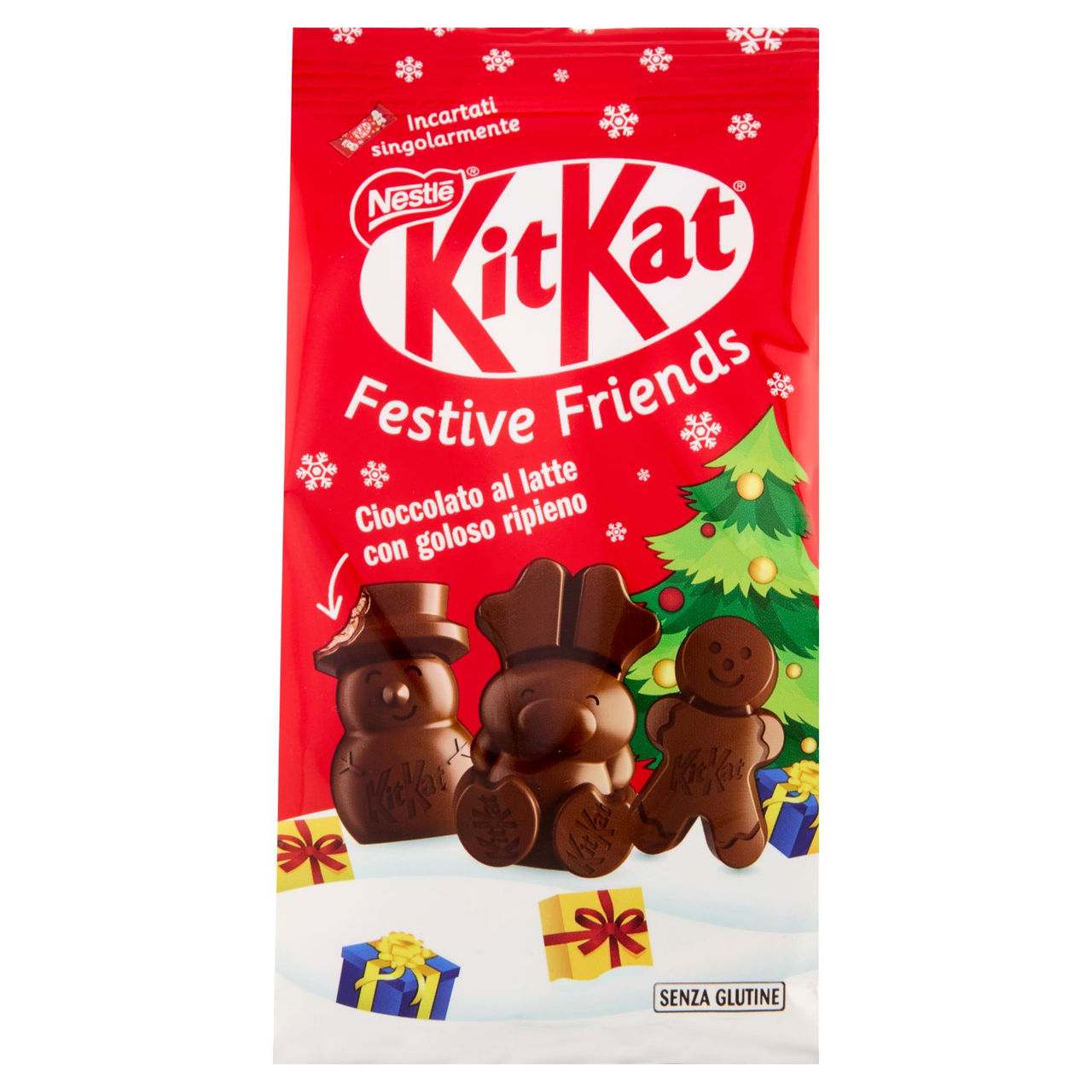 KITKAT Festive Friends Personaggi di Cioccolato al Latte Sacchetto 147g