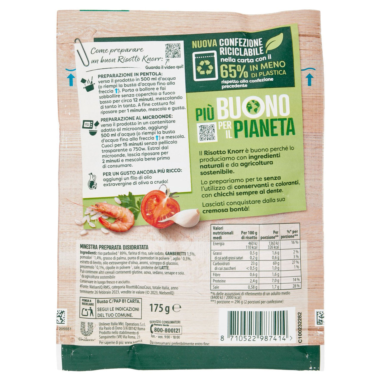 Knorr Risotto Gamberetti 175 g