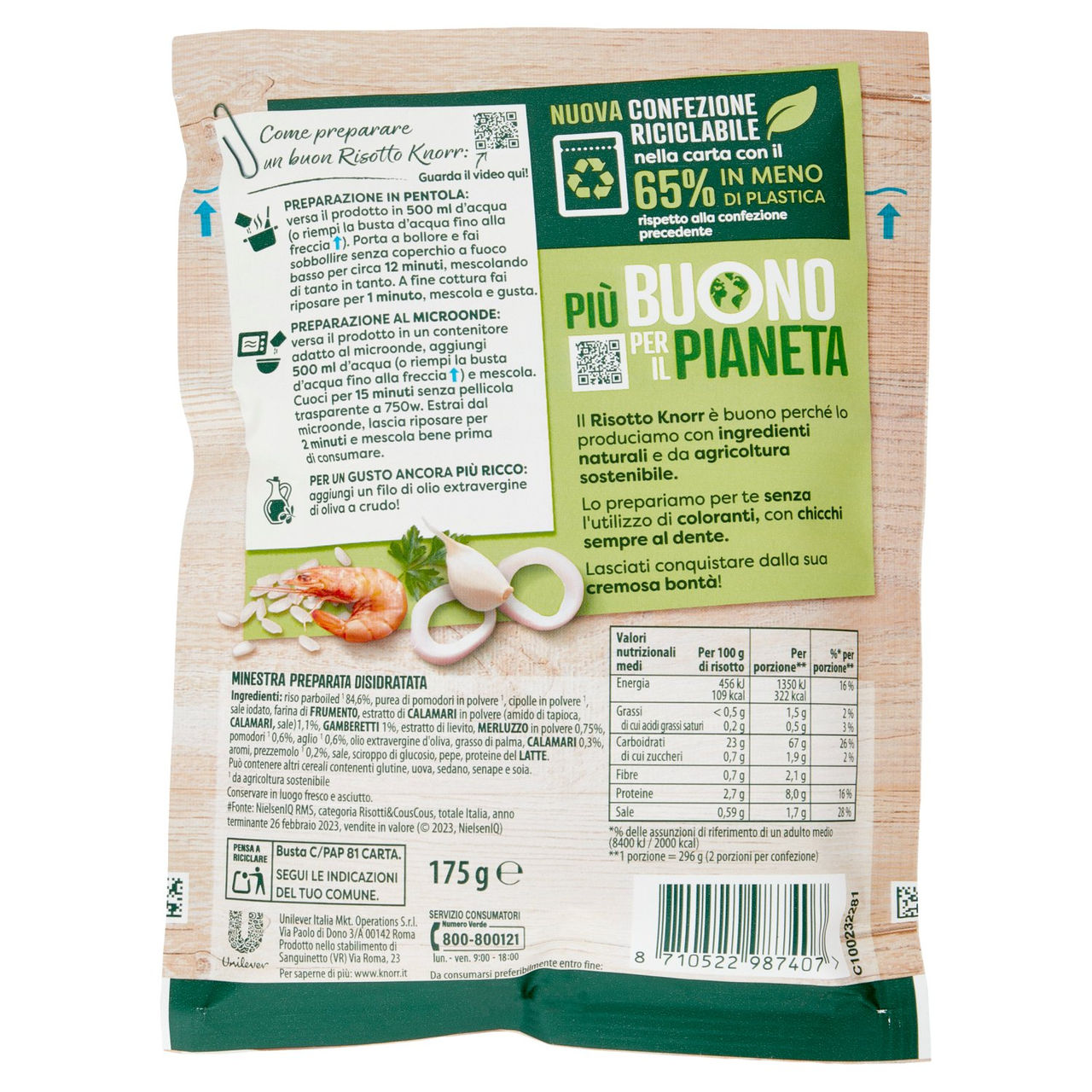 Knorr Risotto Pescatora 175 g