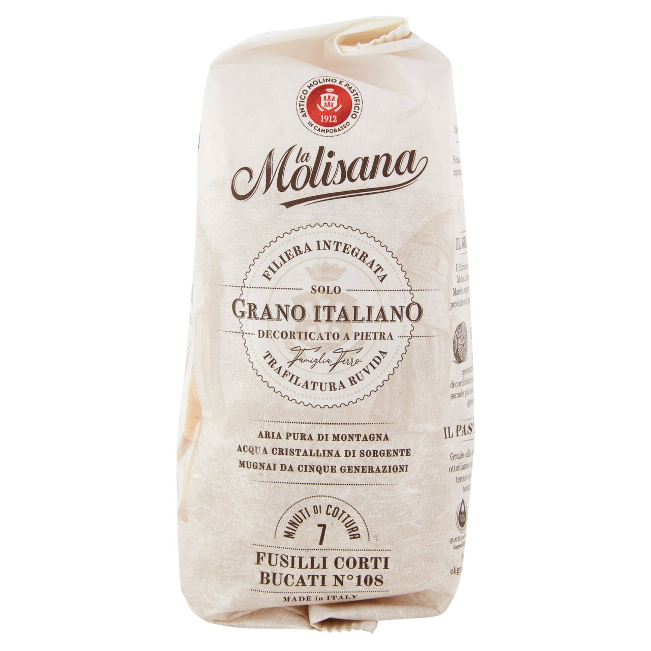 La Molisana 108 Fusilli Corti Bucati 500 g