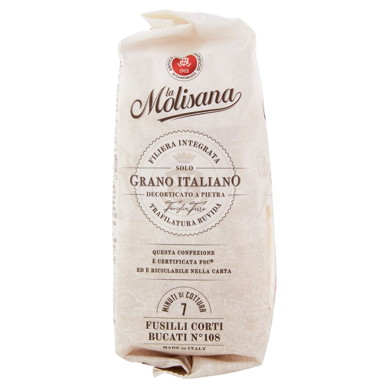 La Molisana 108 Fusilli Corti Bucati 500 g