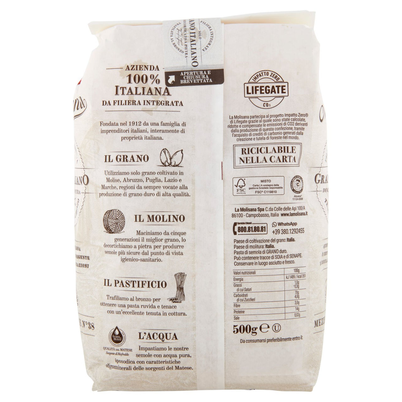 La Molisana 38 Mezze Maniche 500 g
