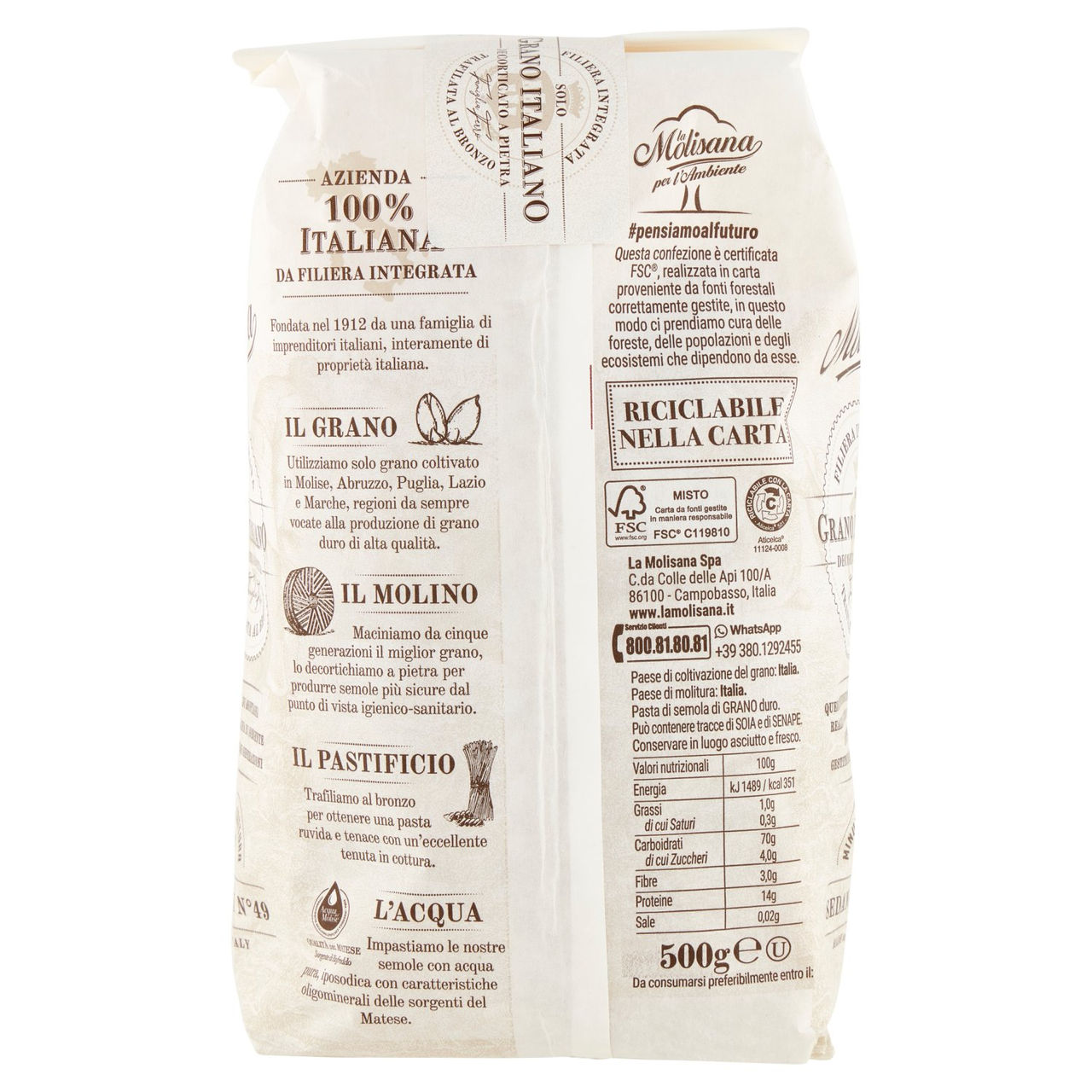 La Molisana 49 Sedanini 500 g