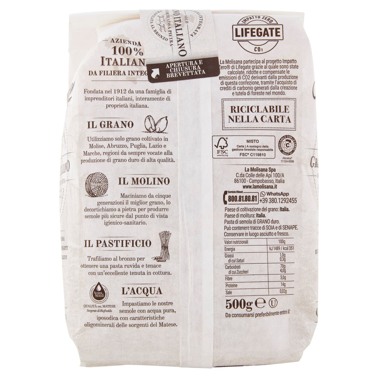 La Molisana 88 Quadrotto 500 g