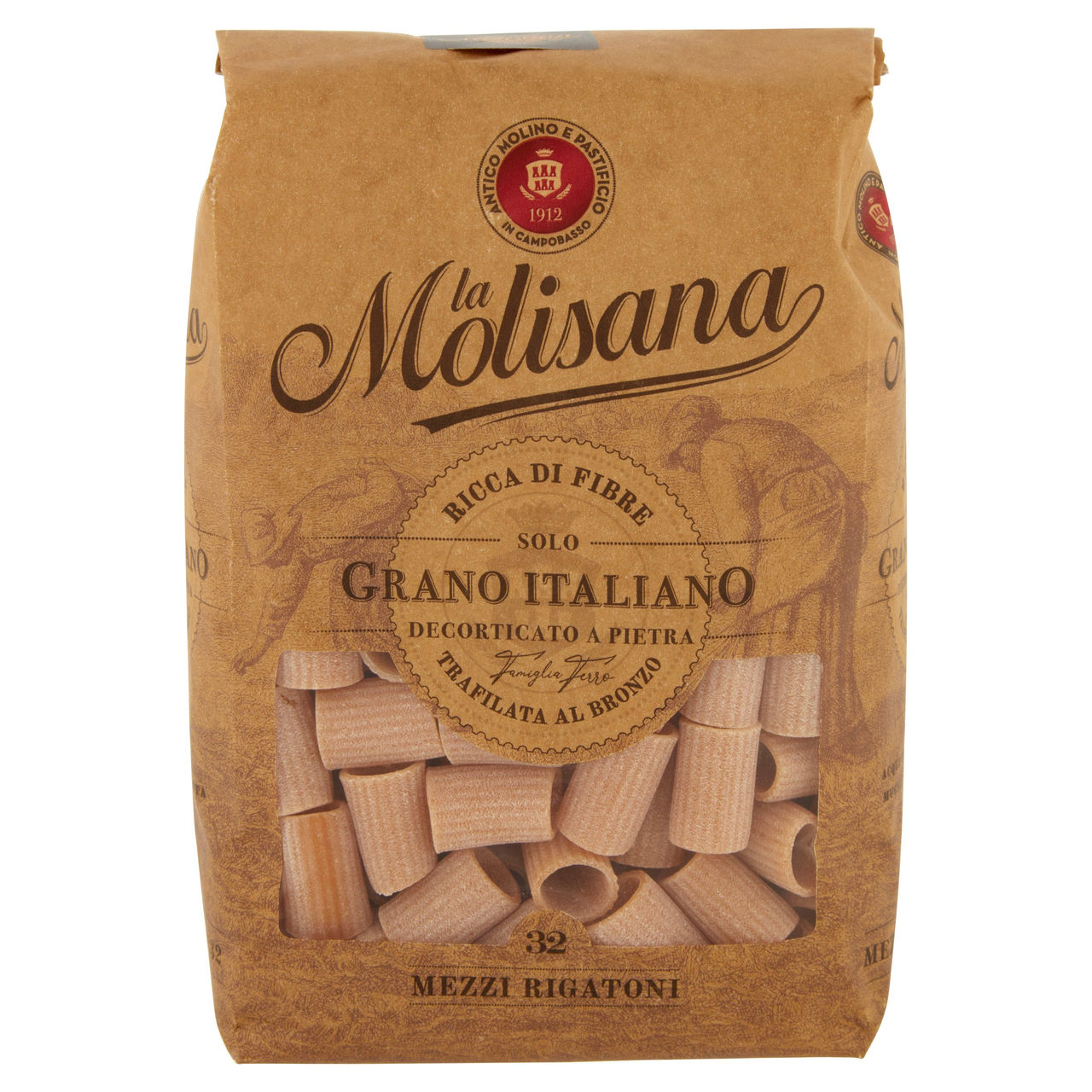 La Molisana integrale 32 Mezzi Rigatoni 500 g