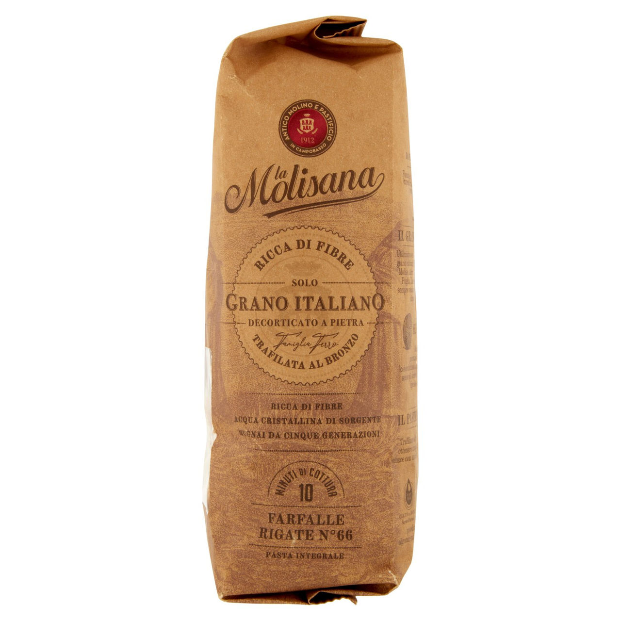 La Molisana integrale 66 Farfalle Rigate 500 g
