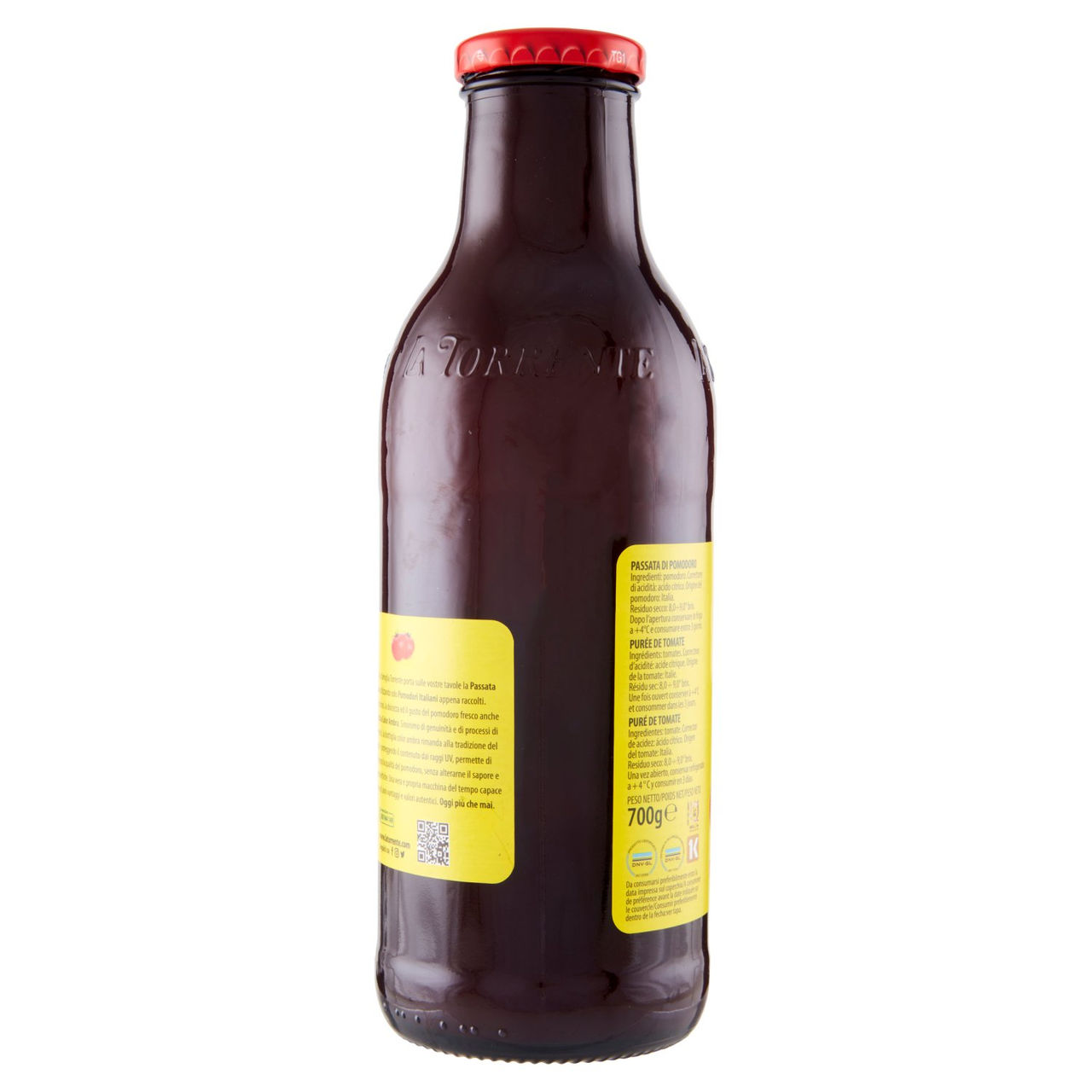la Torrente Passata di Pomodoro Tradizionale 700 g