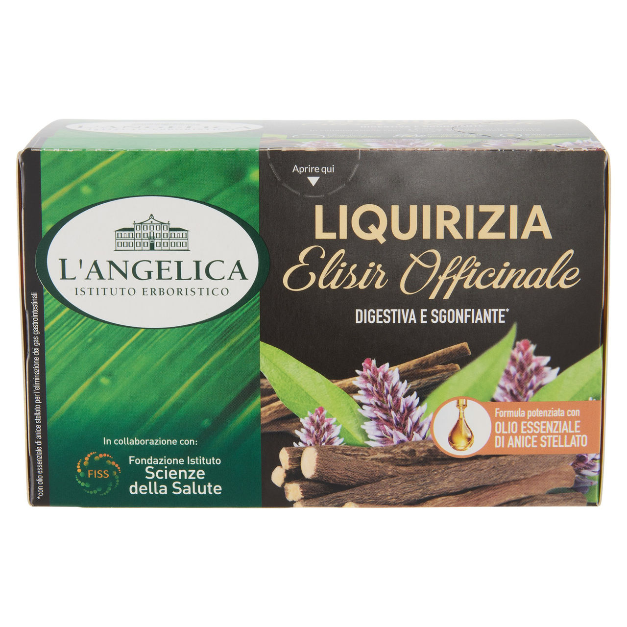 L'Angelica Liquirizia Elisir Officinale 18 Filtri 27 g