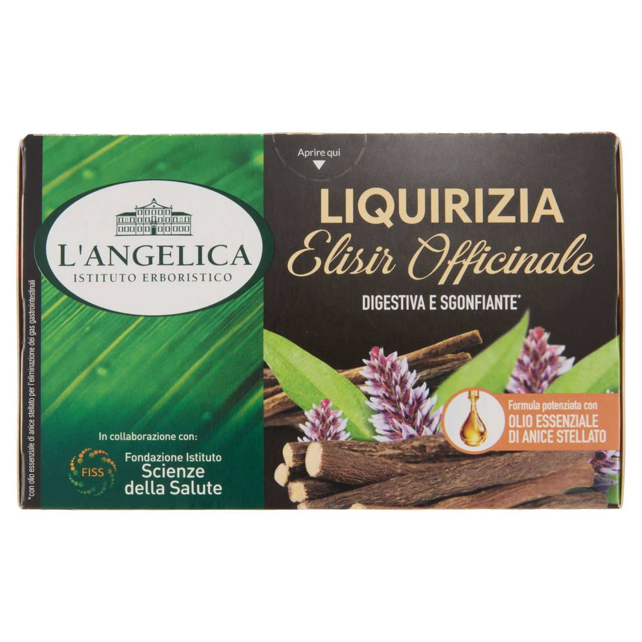 L'Angelica Liquirizia Elisir Officinale 18 Filtri 27 g