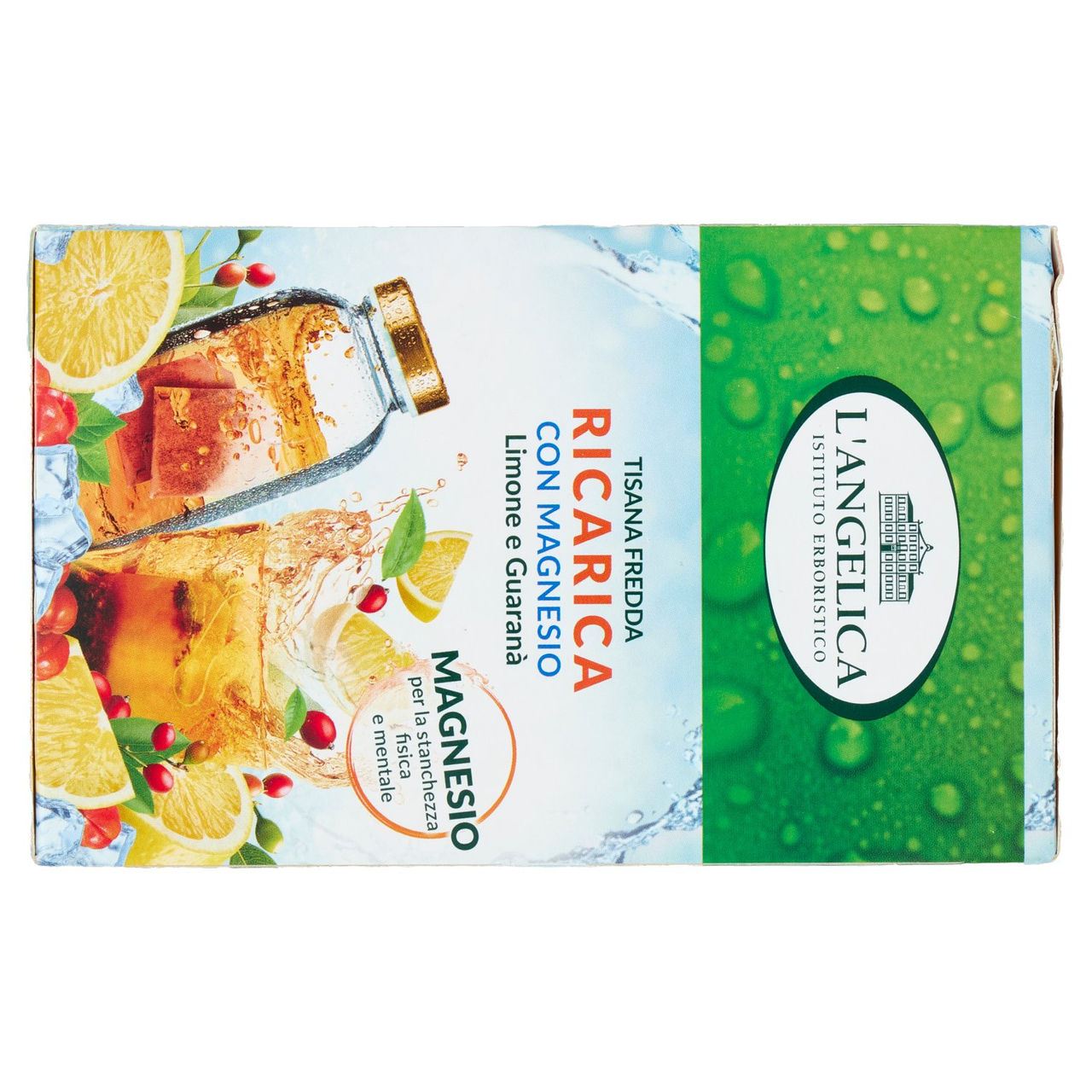 L'Angelica Tisana Fredda Ricarica con Magnesio Limone con Guaranà 18 Filtri 36 g