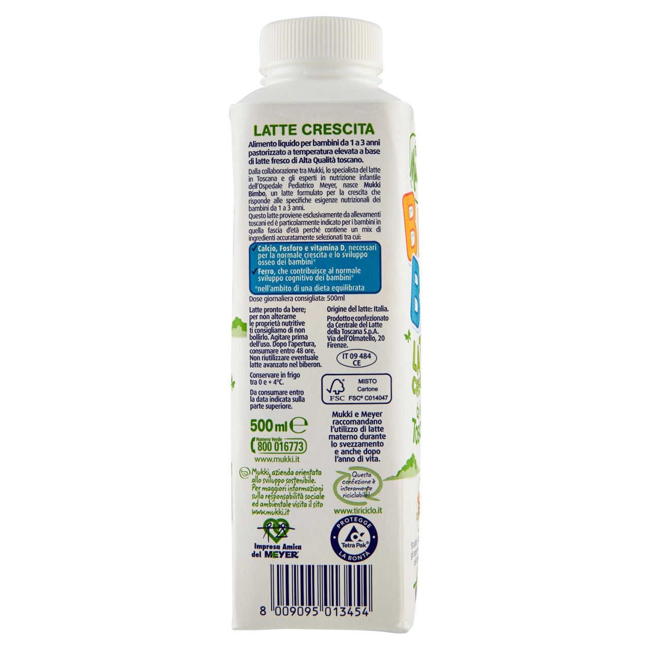 Latte crescita Bimbo Mukki  500 ml