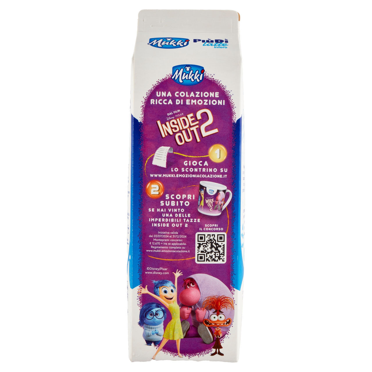 Latte Piùdì Mukki intero 1 l