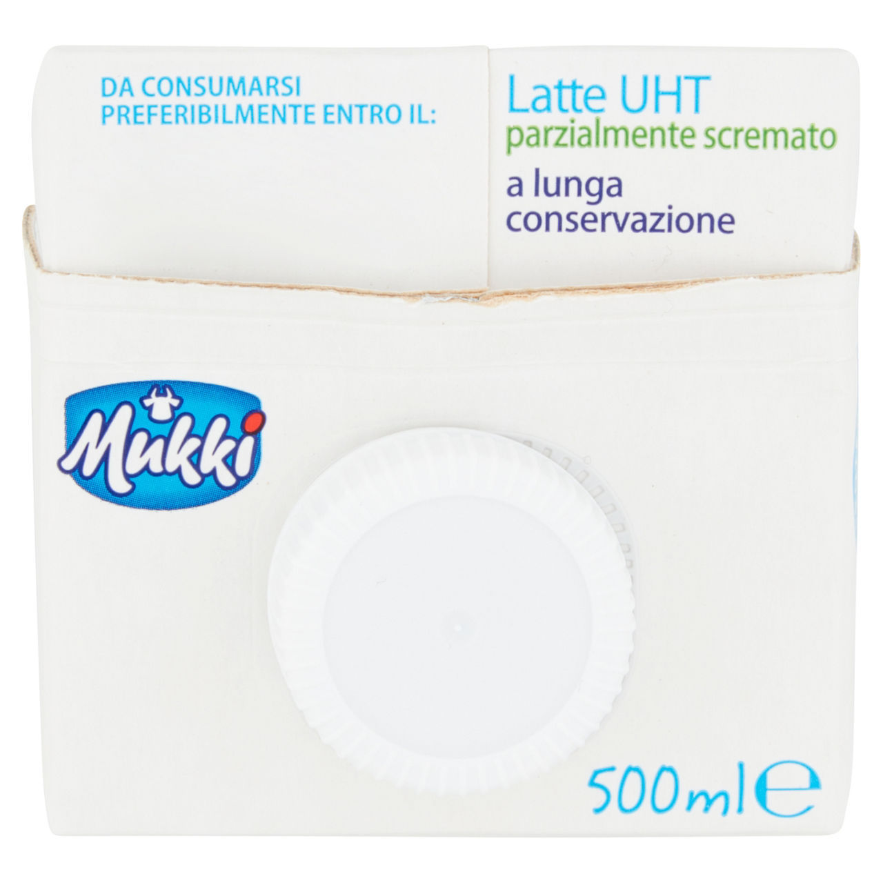 latte uht parzialmente scremato 500 ml mukki