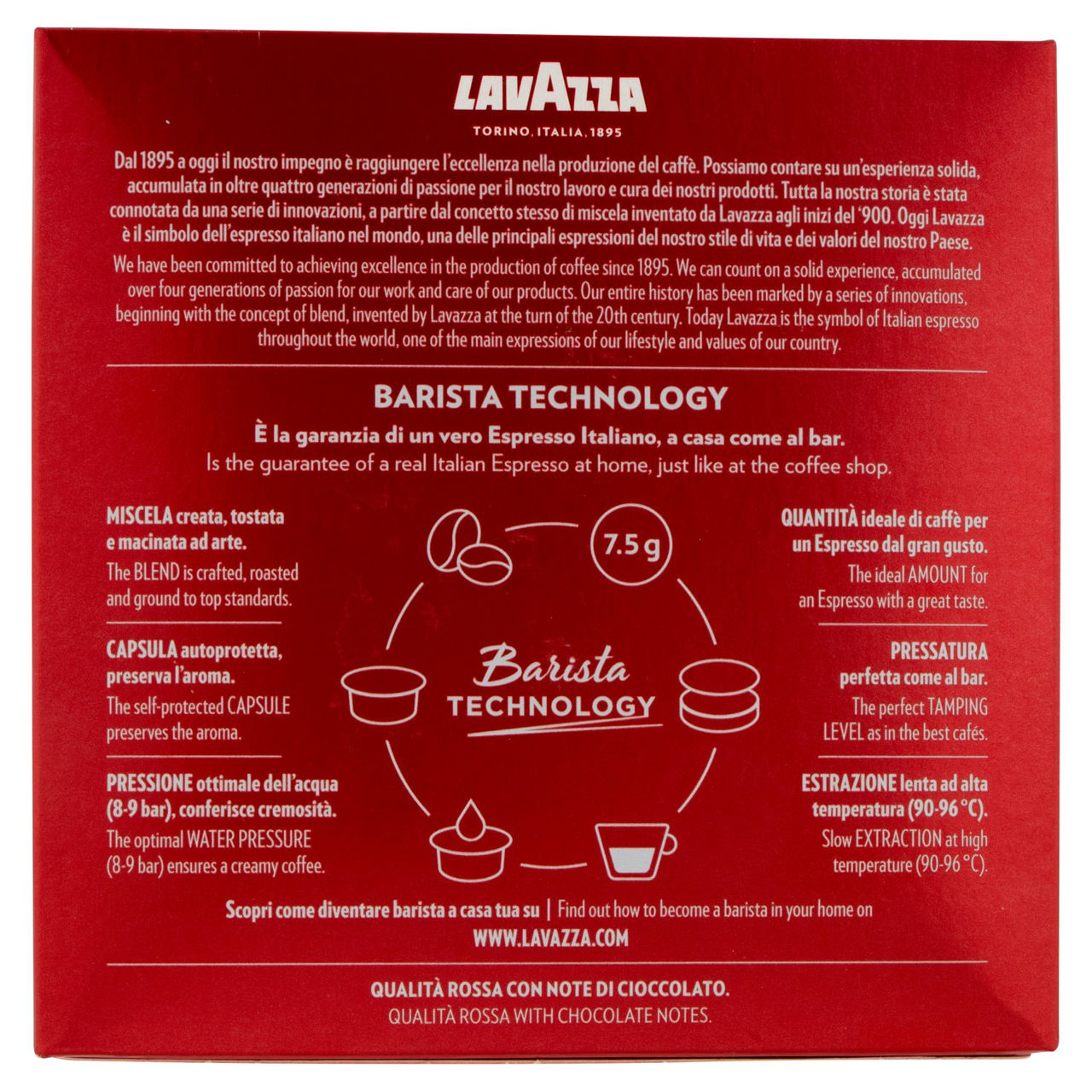 Lavazza A Modo Mio Qualità Rossa 36 Capsule 270 g