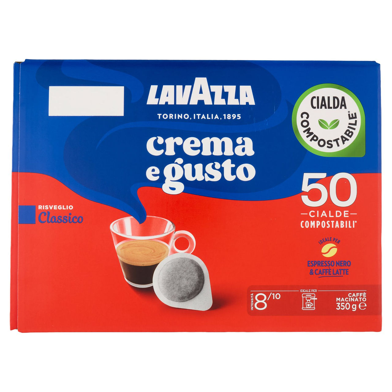 Lavazza crema e gusto Classico 50 Cialde Compostabili* 350 g