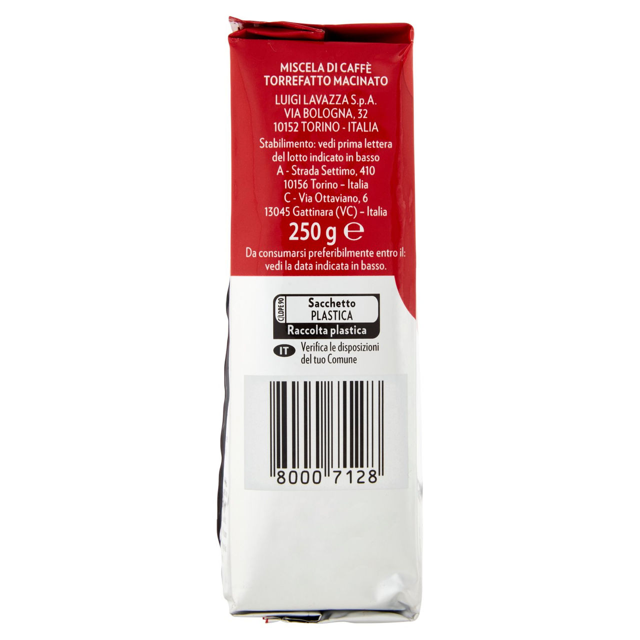 Lavazza Qualità Rossa Caffè Macinato - 250 g