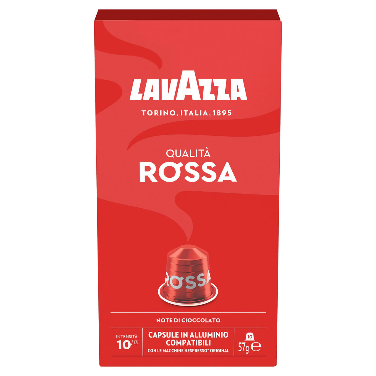Lavazza Qualità Rossa capsule caffè compatibili Nespresso* Original 10 caps 57g