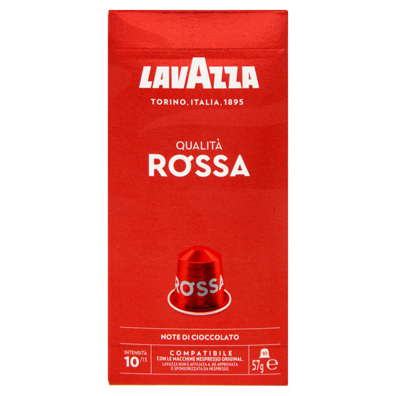 Lavazza Qualità Rossa Compatibile con Nespresso Original 10 Capsule 57 g