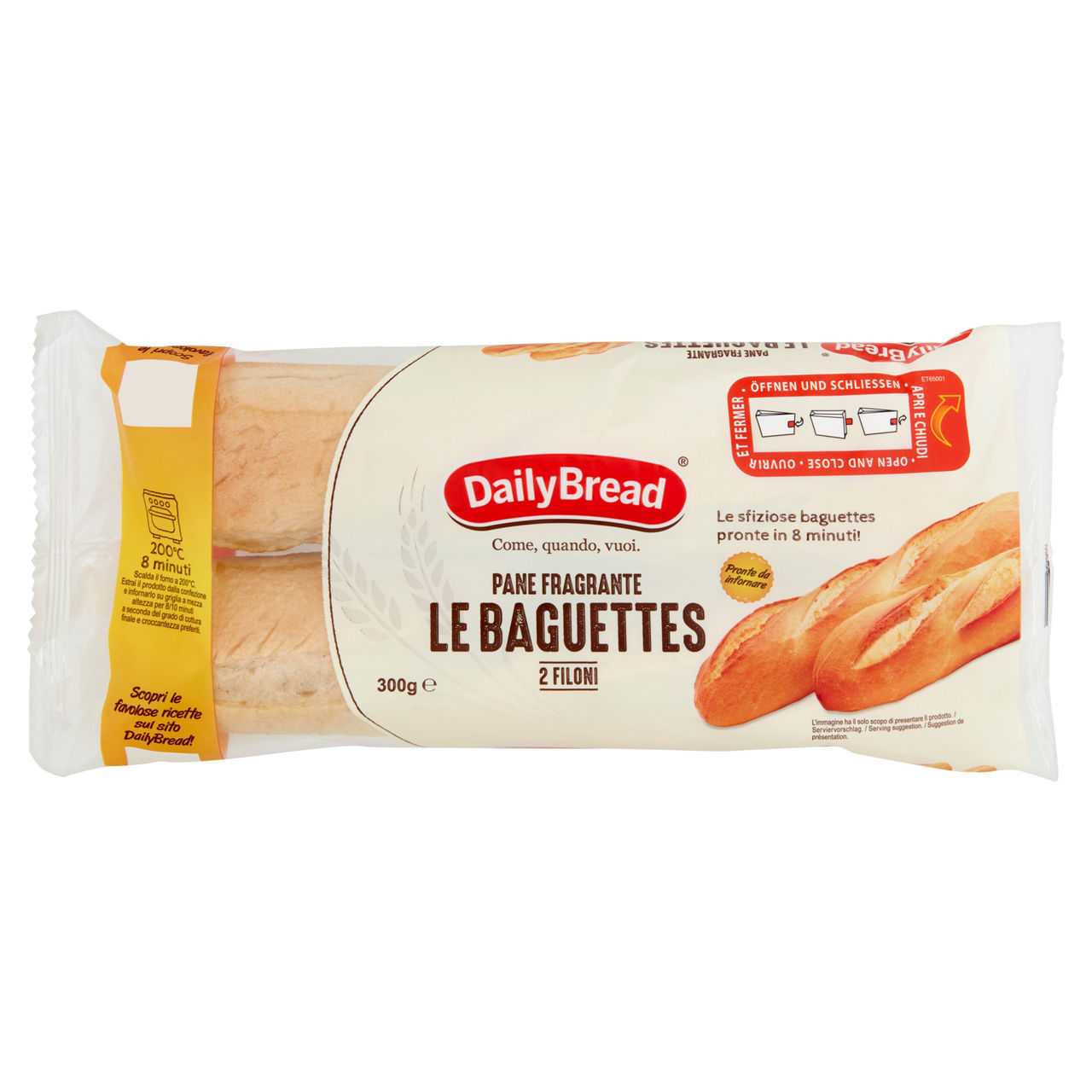 Le Baguettes Daily Bread  300 g  conf. da 2 pezzi