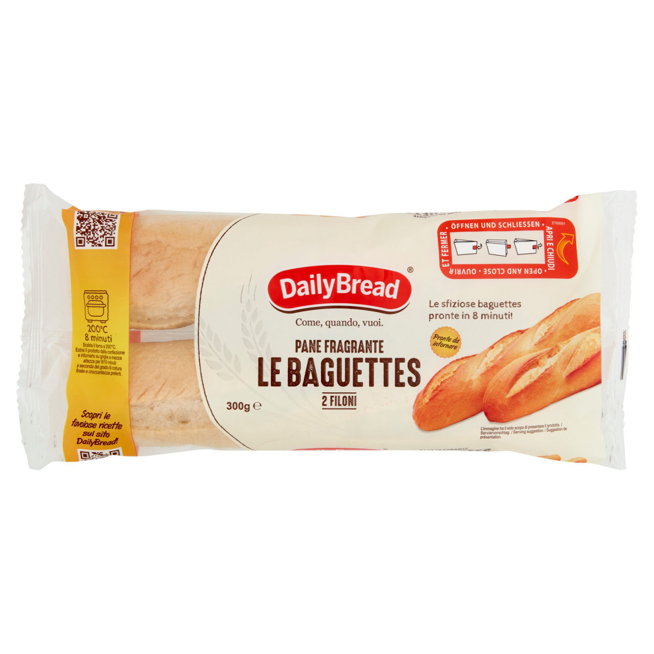 Le Baguettes Daily Bread  300 g  conf. da 2 pezzi