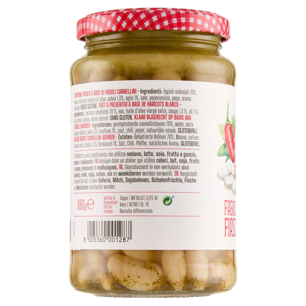 Le Conserve della Nonna Fagioli al Fiasco 60 g
