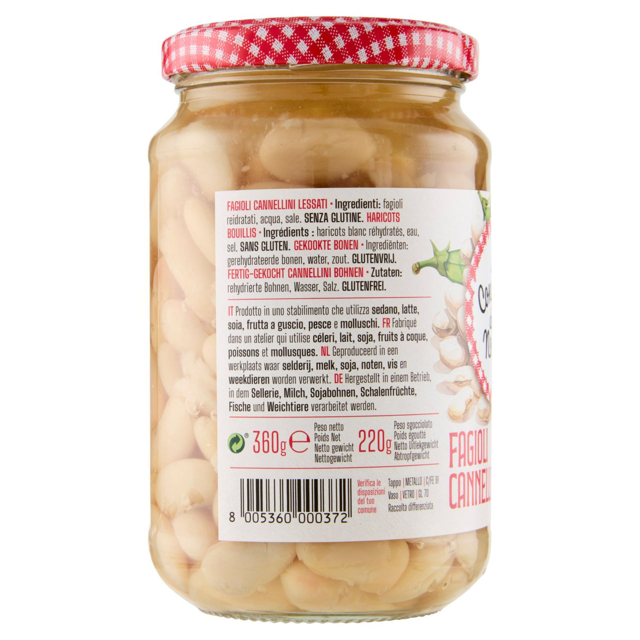 Le Conserve della Nonna Fagioli Cannellini 360 g