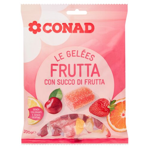 Le Gelées Frutta con Succo di Frutta 200 g Conad