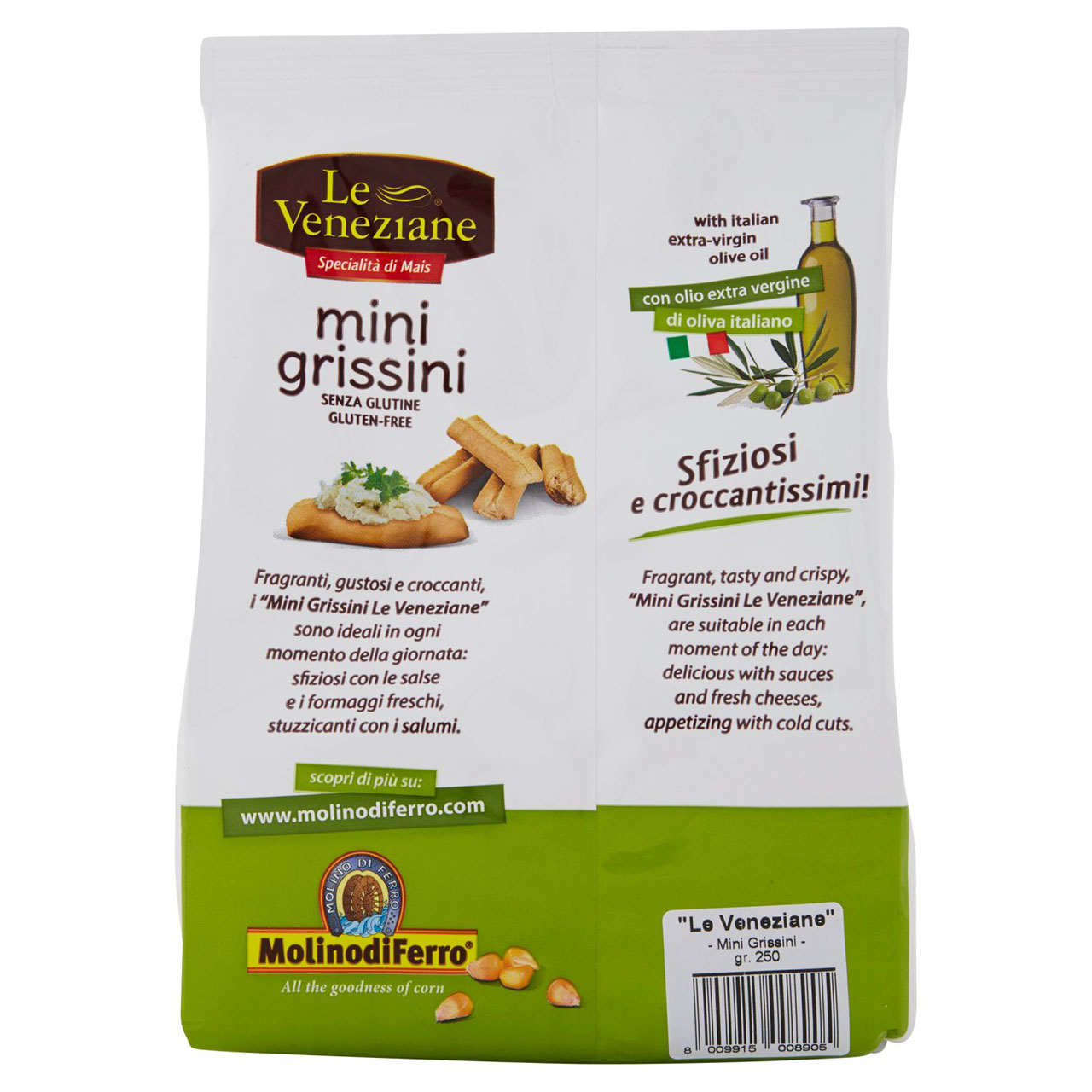 Le Veneziane mini grissini 250 g