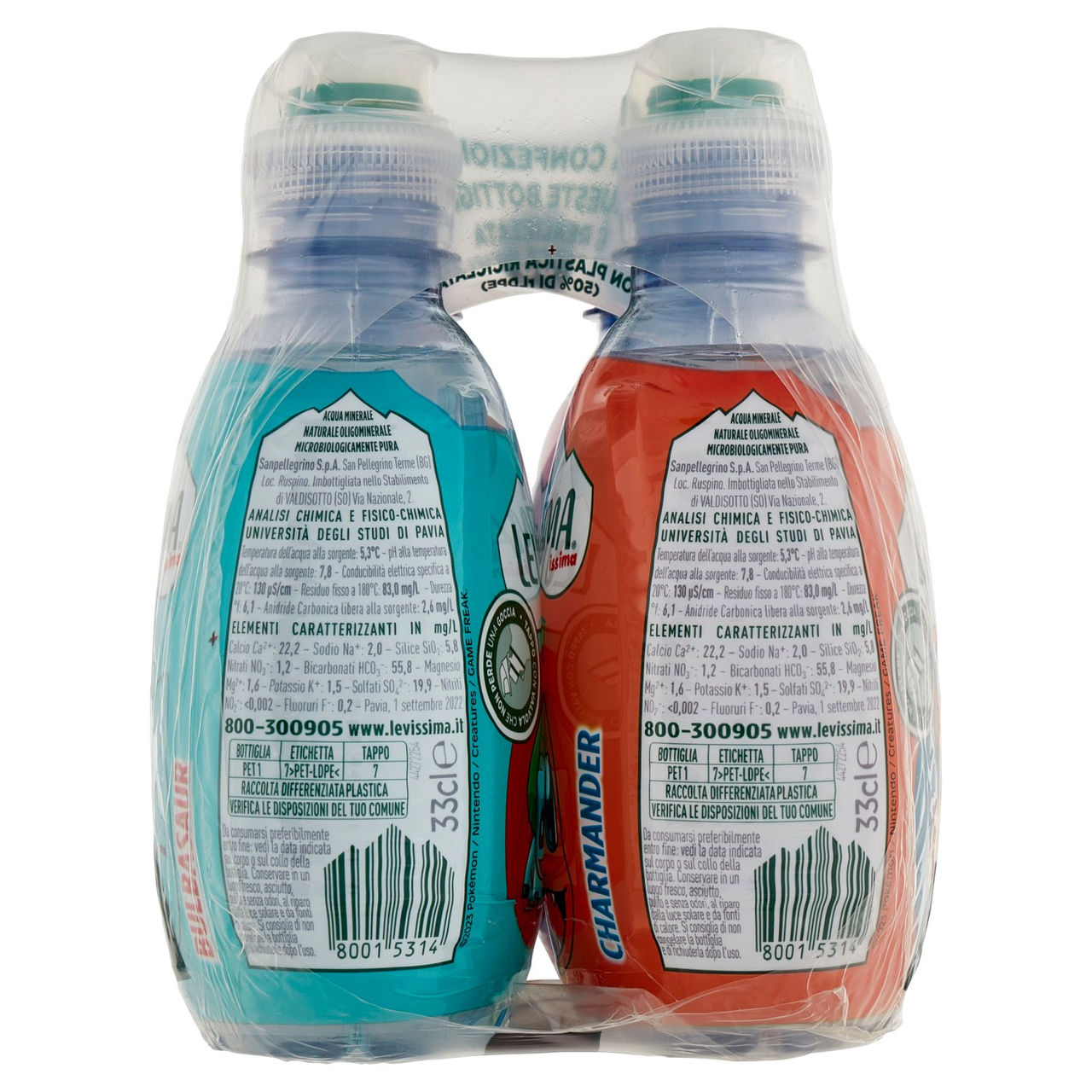 Levissima Issima acqua naturale R-PET 45% 4x0.33L