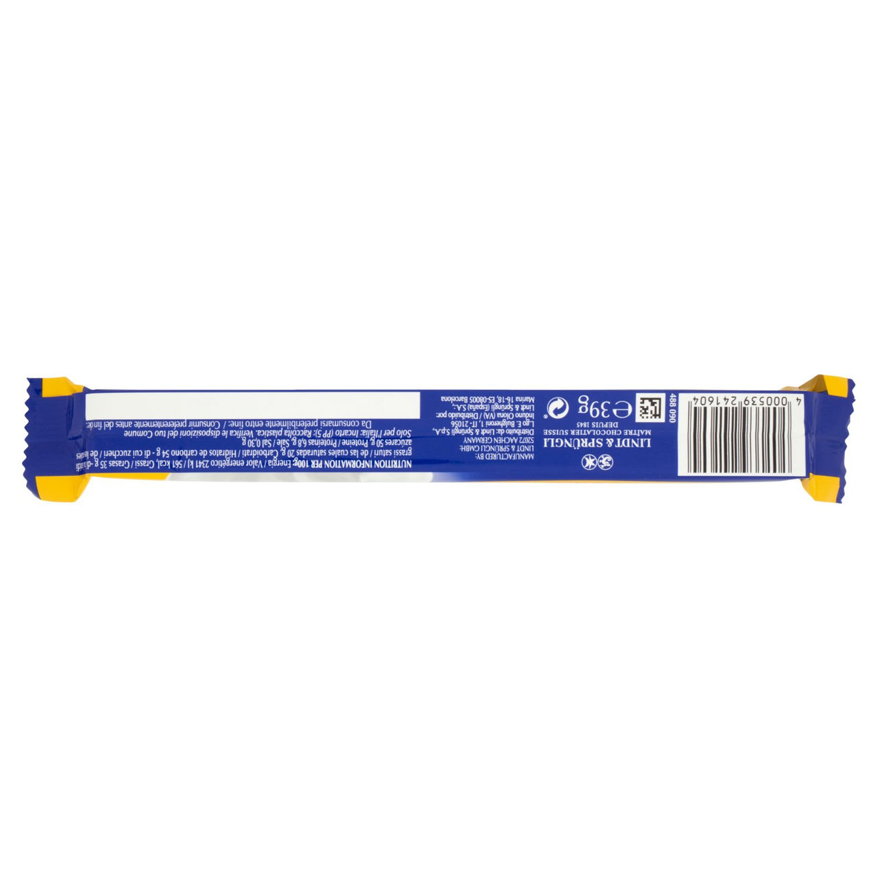 Lindt Gamme Bleue Snack Cioccolato al latte Cookies 39 g